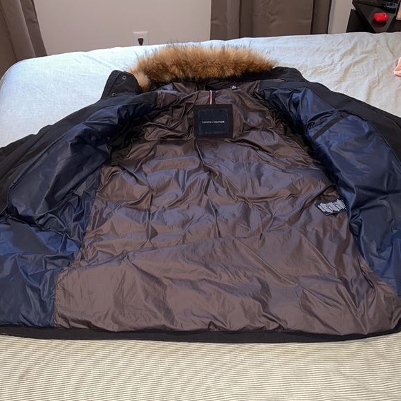 Mens TOMMY Hilfiger “long snorkel” winter coat parka - Picture 5 of 7